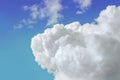 Cloudscape. Blue sky and white cloud.Cumulus cloud. picture back Royalty Free Stock Photo