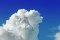 Cloudscape. Blue sky and white cloud.Cumulus cloud. picture back Royalty Free Stock Photo