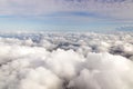 Cloudscape. Blue sky and white cloud.