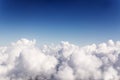 Cloudscape. Blue sky and white cloud. Royalty Free Stock Photo