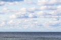 Cloudscape. Blue sky and white cloud. Sunny day. Cumulus cloud