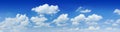 Cloudscape - Blue sky and white clouds Royalty Free Stock Photo