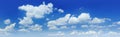 Cloudscape - Blue sky and white clouds Royalty Free Stock Photo