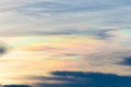Cloudscape, Colored Clouds at Sunset near the Ocean as a Background Royalty Free Stock Photo