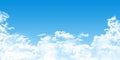 Cloudscape with cumulus clouds on blue sky