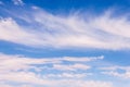 Cloudscape with dark to light blue sky background Royalty Free Stock Photo