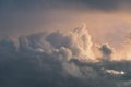 Cloudscape with dramatic beautiful clouds