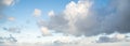 Cloudscape in the dusky sky. Royalty Free Stock Photo