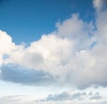 Cloudscape in the dusky sky. Royalty Free Stock Photo