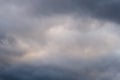 Cloudscape on heavy rainly day. Storm clouds. Background Royalty Free Stock Photo