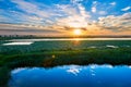 The cloudscape and lake