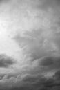 Cloudy gray sky background. Royalty Free Stock Photo