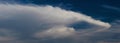 Cloudscape Panorama Against Blue Sky Royalty Free Stock Photo