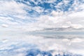 Beautiful water reflection of a spectacular cloudscape Royalty Free Stock Photo