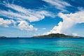 Cloudscape and seascape view