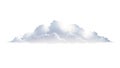 Cloudscape - Soft White Cumulus Clouds Isolated Royalty Free Stock Photo