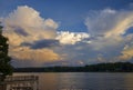 Cloudscape At Sunset Over Lake Oconee, Georgia Royalty Free Stock Photo