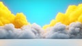 Cloudscape A Surreal Computing Landscape Abstract symbolizing data storage processing power network connectivity cloud