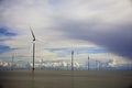 Cloudscape and wind-turbines