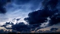 Midsummer Clouds at the atlantic coast night