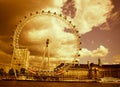 The London Eye, London, England. Royalty Free Stock Photo