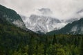 Cloudy alpine mountains, Slovenia