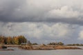 Cloudy autumn day in Dalsland, Sweden Royalty Free Stock Photo