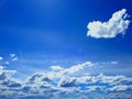 cloudy azure skies with an infinite horizon Royalty Free Stock Photo