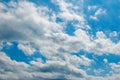 Cloudy Blue Skies Overhead Royalty Free Stock Photo