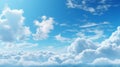 Cloudy blue sky abstract background, blue sky background with tiny clouds Royalty Free Stock Photo