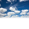Cloudy blue sky background Royalty Free Stock Photo