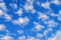 Cloudy blue sky background. Scenic sky background Royalty Free Stock Photo