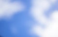 Cloudy and blue sky burred background Royalty Free Stock Photo