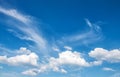 Cloudy blue sky. Cloudscape. Nature background Royalty Free Stock Photo