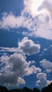 cloudy blue sky. Great afternoon view Royalty Free Stock Photo