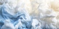 A cloudy chambray blue abstract background with soft, cotton-like formations, creating a peaceful