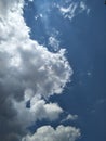 Cloudy cloud in the blue sky to calm the mind Royalty Free Stock Photo