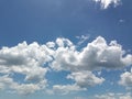 Clouds were cloudy in the sky, dropping rain to wet the earth Royalty Free Stock Photo