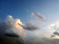 Cloudy dark sky background with rain cloud Royalty Free Stock Photo