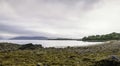 A cloudy dawn on Loch Hourn water on Isle of Skye