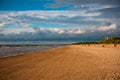 Cloudy day on the beach