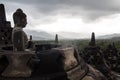 Cloudy day on a Borobudur temple