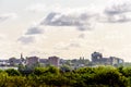 Cloudy Day Cityscape View of Northampton UK Royalty Free Stock Photo