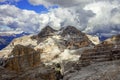 A Cloudy Day in Dolomites Mountains