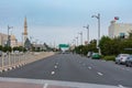 Cloudy day in Dubai City, UAE. Transit and Comercial Biuldings Royalty Free Stock Photo