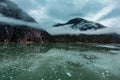 Cloudy Day in the Endicott Arm Fjord Royalty Free Stock Photo