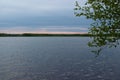 Cloudy day on the lake