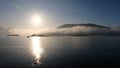 Cloudy day, Caol beach near Fort William, Scotland Royalty Free Stock Photo