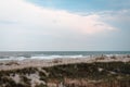 Cloudy day on Ocean Isle Beach, North Carolina