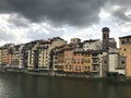 A cloudy day in Oltrarno neighborhood in Florence, Italy.